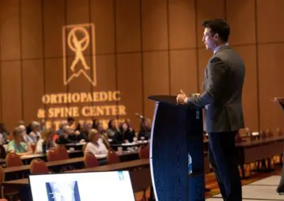 Dr. Bret Peterson at the 2023 Orthopaedics Symposium