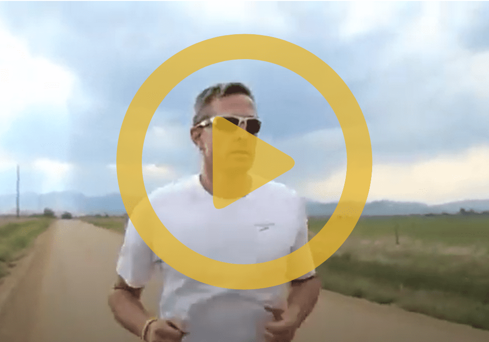 pater Dr. Pater running outside with sunglasses on