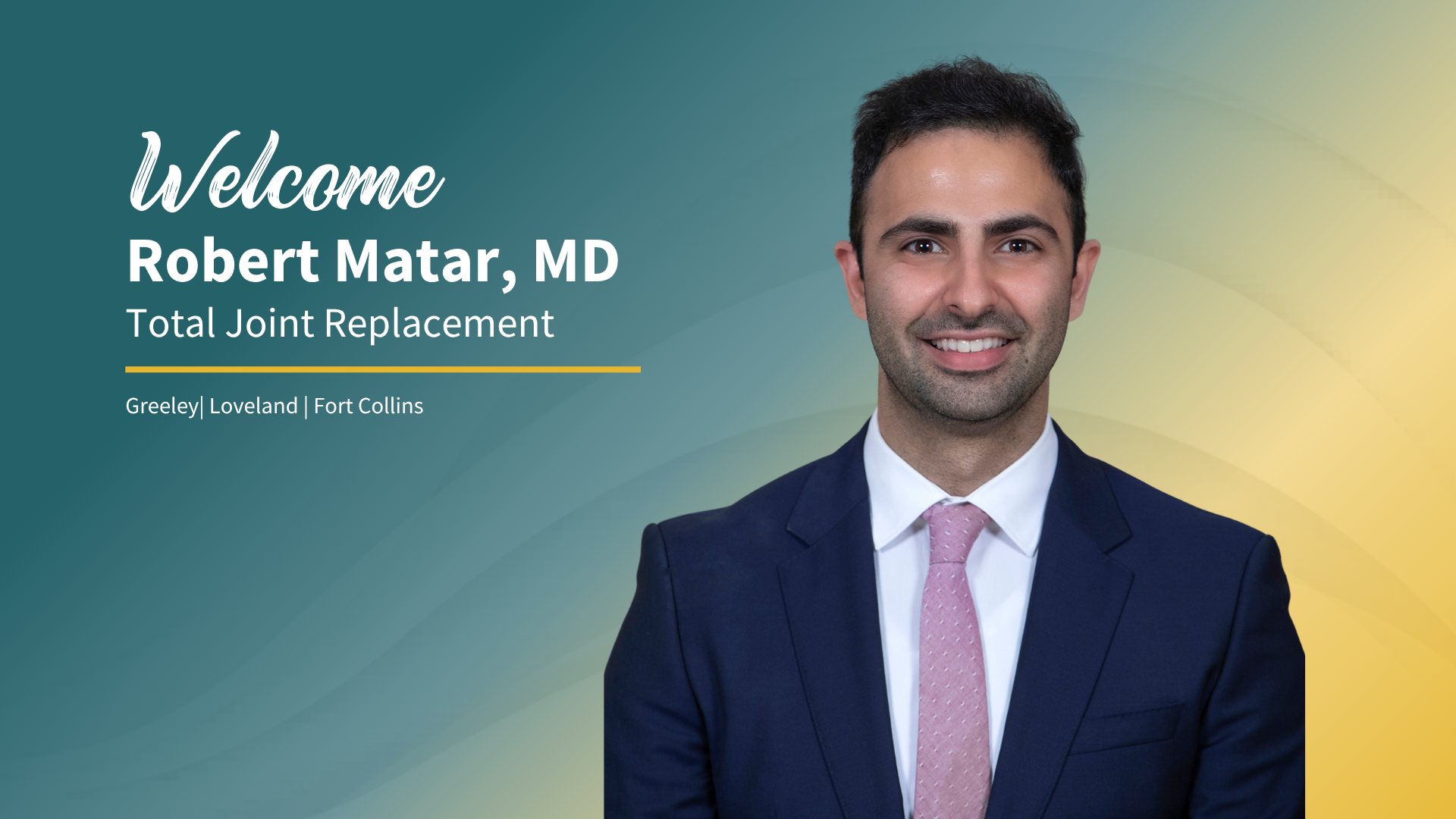 OCR Welcomes Joint Replacement Specialist, Dr. Robert Matar