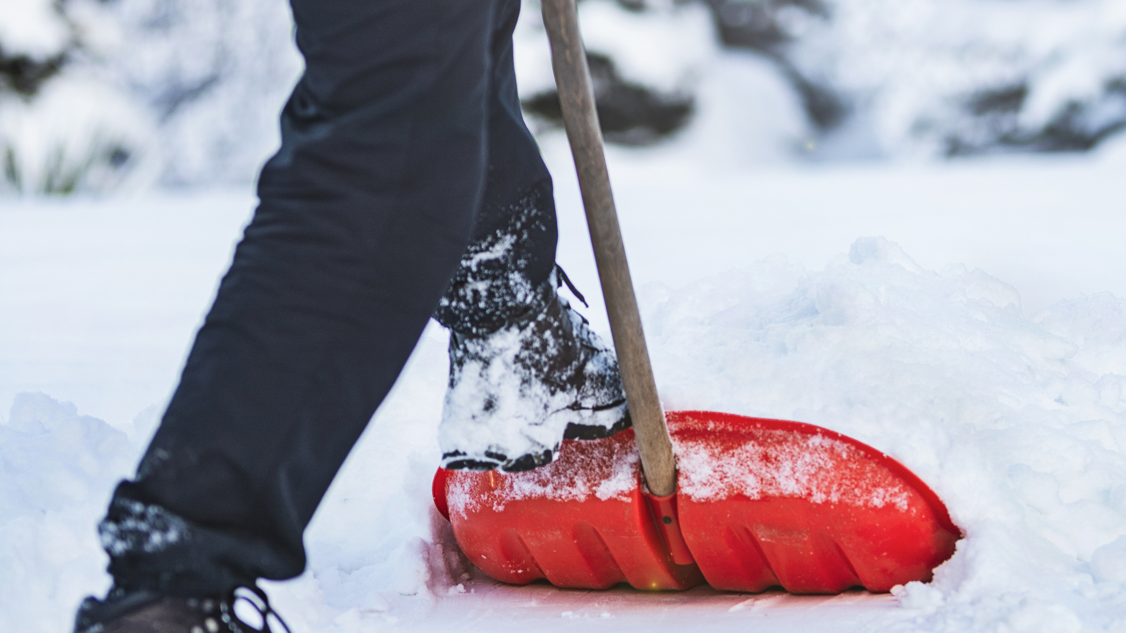 shoveling snow